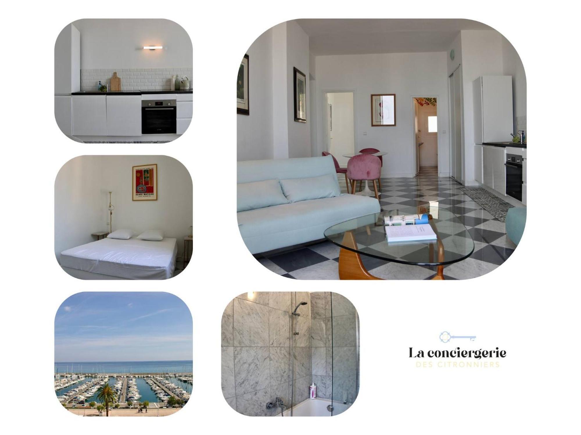"Le Grand Hotel" Prestigieux Et Unique, Vue Mer 芒通 外观 照片